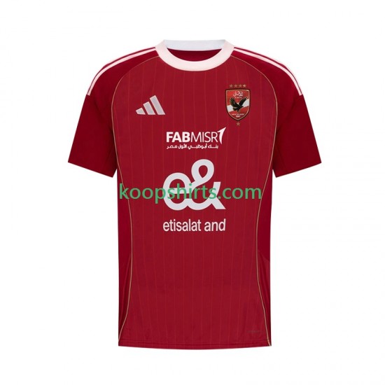 Thuis Tenue Heren Voetbalshirts Al Ahly SC 2025-2026 Korte Mouwen Thuis Tenue Heren Voetbalshirts Al Ahly SC 2025-2026 Korte Mouwen