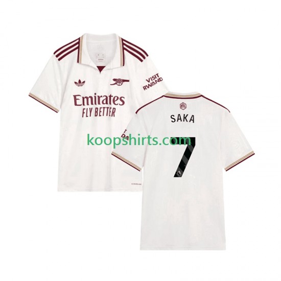 Arsenal Derde Tenue Heren Voetbalshirts Bukayo Saka 7 2025-2026 Korte Mouwen Arsenal Derde Tenue Heren Voetbalshirts Bukayo Saka 7 2025-2026 Korte Mouwen