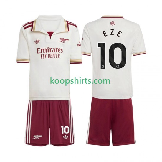Arsenal Derde Tenue Kinder Voetbalshirts Eberechi Eze 10 2025-2026 Korte Mouwen Arsenal Derde Tenue Kinder Voetbalshirts Eberechi Eze 10 2025-2026 Korte Mouwen