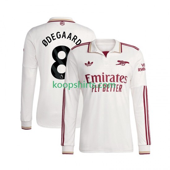 Arsenal Derde Tenue Heren Voetbalshirts Martin Odegaard 8 2025-2026 Lange Mouwen Arsenal Derde Tenue Heren Voetbalshirts Martin Odegaard 8 2025-2026 Lange Mouwen