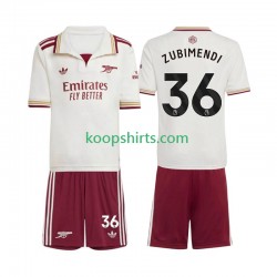 Arsenal Derde Tenue Kinder Voetbalshirts Martin Zubimendi 36 2025-2026 Korte Mouwen