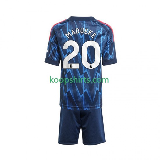 Arsenal Uit Tenue Kinder Voetbalshirts Noni Madueke 20 2025-2026 Korte Mouwen Arsenal Uit Tenue Kinder Voetbalshirts Noni Madueke 20 2025-2026 Korte Mouwen