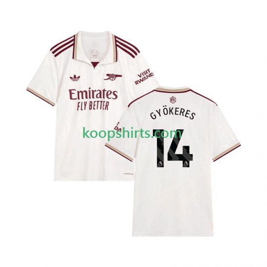 Arsenal Derde Tenue Heren Voetbalshirts Viktor Gyokeres 14 2025-2026 Korte Mouwen Arsenal Derde Tenue Heren Voetbalshirts Viktor Gyokeres 14 2025-2026 Korte Mouwen