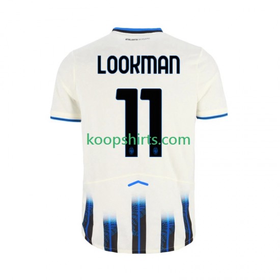 Atalanta Uit Tenue Heren Voetbalshirts Ademola Lookman 11 2025-2026 Korte Mouwen Atalanta Uit Tenue Heren Voetbalshirts Ademola Lookman 11 2025-2026 Korte Mouwen