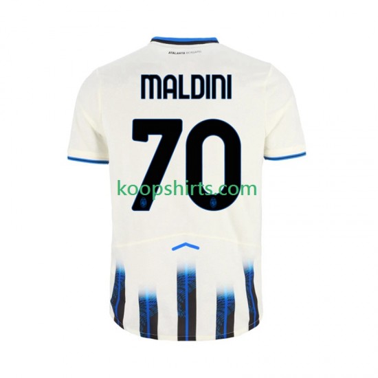 Atalanta Uit Tenue Heren Voetbalshirts Daniel Maldini 70 2025-2026 Korte Mouwen Atalanta Uit Tenue Heren Voetbalshirts Daniel Maldini 70 2025-2026 Korte Mouwen