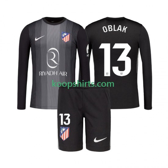 Atlético Madrid Doelman Uit Tenue Kinder Voetbalshirts Jan Oblak 13 2025-2026 Lange Mouwen Atlético Madrid Doelman Uit Tenue Kinder Voetbalshirts Jan Oblak 13 2025-2026 Lange Mouwen