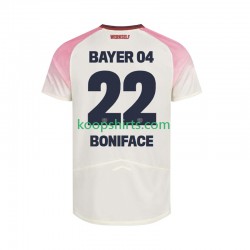 Bayer 04 Leverkusen Uit Tenue Heren Voetbalshirts Victor Boniface 22 2025-2026 Korte Mouwen