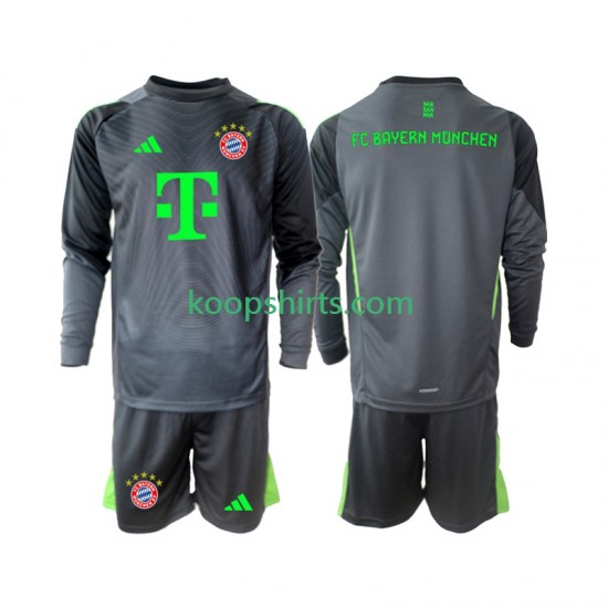 FC Bayern München Doelman Uit Tenue Kinder Voetbalshirts 2025-2026 Lange Mouwen FC Bayern München Doelman Uit Tenue Kinder Voetbalshirts 2025-2026 Lange Mouwen