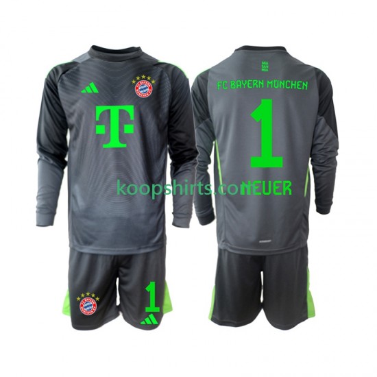 FC Bayern München Doelman Uit Tenue Kinder Voetbalshirts Neuer 1 2025-2026 Lange Mouwen FC Bayern München Doelman Uit Tenue Kinder Voetbalshirts Neuer 1 2025-2026 Lange Mouwen