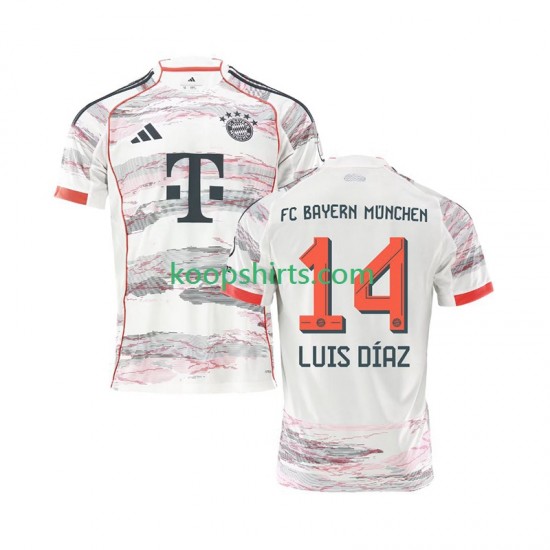 FC Bayern München Uit Tenue Heren Voetbalshirts Luis Diaz 14 2025-2026 Korte Mouwen FC Bayern München Uit Tenue Heren Voetbalshirts Luis Diaz 14 2025-2026 Korte Mouwen