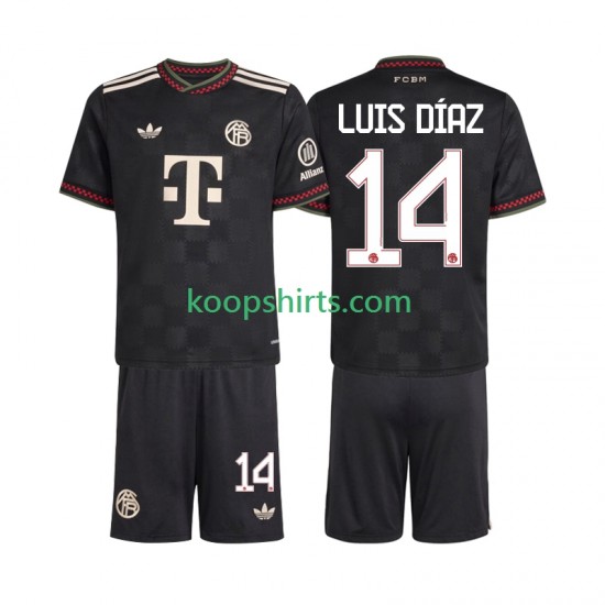 FC Bayern München Derde Tenue Kinder Voetbalshirts Luis Diaz 14 2025-2026 Korte Mouwen FC Bayern München Derde Tenue Kinder Voetbalshirts Luis Diaz 14 2025-2026 Korte Mouwen