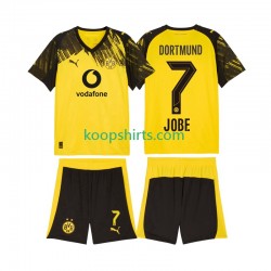 Borussia Dortmund Thuis Tenue Kinder Voetbalshirts Jobe Bellingham 7 2025-2026 Korte Mouwen