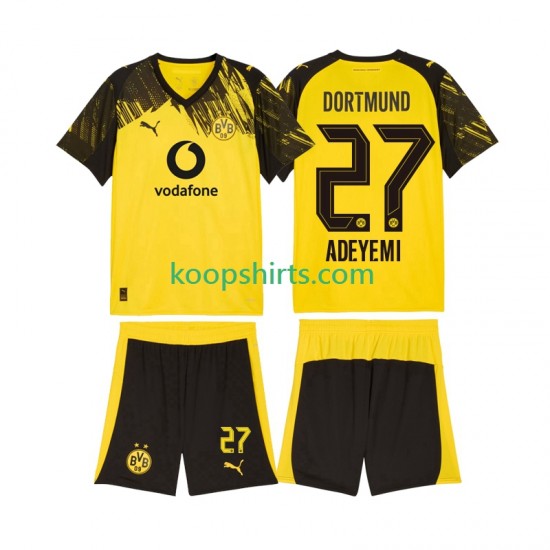 Borussia Dortmund Thuis Tenue Kinder Voetbalshirts Karim Adeyemi 27 2025-2026 Korte Mouwen Borussia Dortmund Thuis Tenue Kinder Voetbalshirts Karim Adeyemi 27 2025-2026 Korte Mouwen