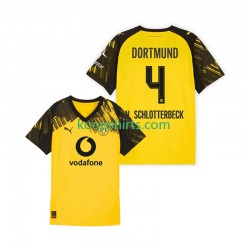 Borussia Dortmund Thuis Tenue Heren Voetbalshirts Nico Schlotterbeck 4 2025-2026 Korte Mouwen
