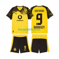 Borussia Dortmund Thuis Tenue Kinder Voetbalshirts Serhou Guirassy 9 2025-2026 Korte Mouwen