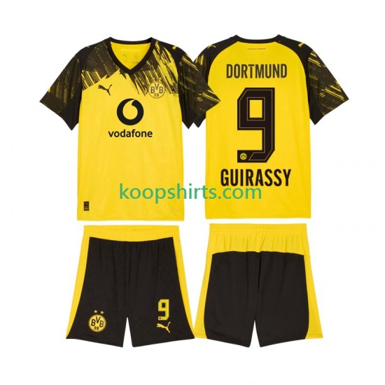 Borussia Dortmund Thuis Tenue Kinder Voetbalshirts Serhou Guirassy 9 2025-2026 Korte Mouwen Borussia Dortmund Thuis Tenue Kinder Voetbalshirts Serhou Guirassy 9 2025-2026 Korte Mouwen