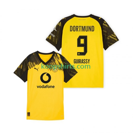 Borussia Dortmund Thuis Tenue Heren Voetbalshirts Serhou Guirassy 9 2025-2026 Korte Mouwen Borussia Dortmund Thuis Tenue Heren Voetbalshirts Serhou Guirassy 9 2025-2026 Korte Mouwen