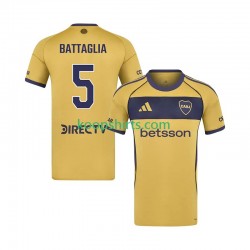 CA Boca Juniors Uit Tenue Heren Voetbalshirts Rodrigo Battaglia 5 2025-2026 Korte Mouwen