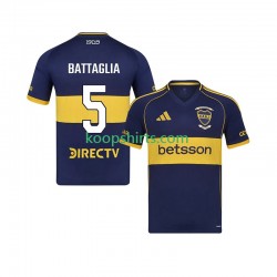 CA Boca Juniors Thuis Tenue Heren Voetbalshirts Rodrigo Battaglia 5 2025-2026 Korte Mouwen