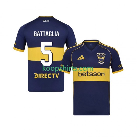 CA Boca Juniors Thuis Tenue Heren Voetbalshirts Rodrigo Battaglia 5 2025-2026 Korte Mouwen CA Boca Juniors Thuis Tenue Heren Voetbalshirts Rodrigo Battaglia 5 2025-2026 Korte Mouwen