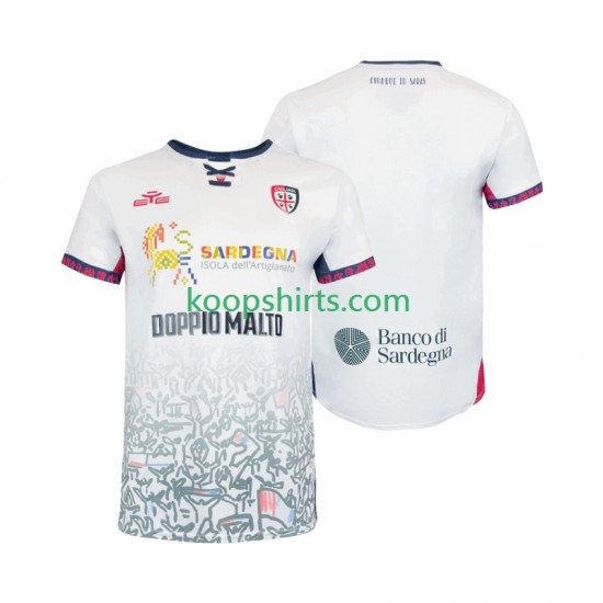 Cagliari Uit Tenue Heren Voetbalshirts 2025-2026 Korte Mouwen Cagliari Uit Tenue Heren Voetbalshirts 2025-2026 Korte Mouwen