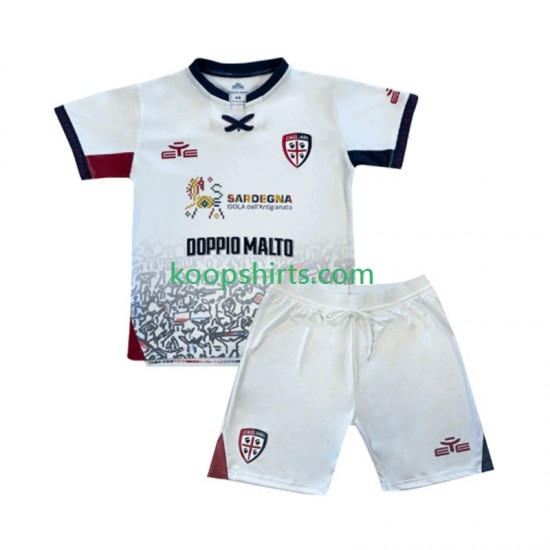 Cagliari Uit Tenue Kinder Voetbalshirts 2025-2026 Korte Mouwen Cagliari Uit Tenue Kinder Voetbalshirts 2025-2026 Korte Mouwen