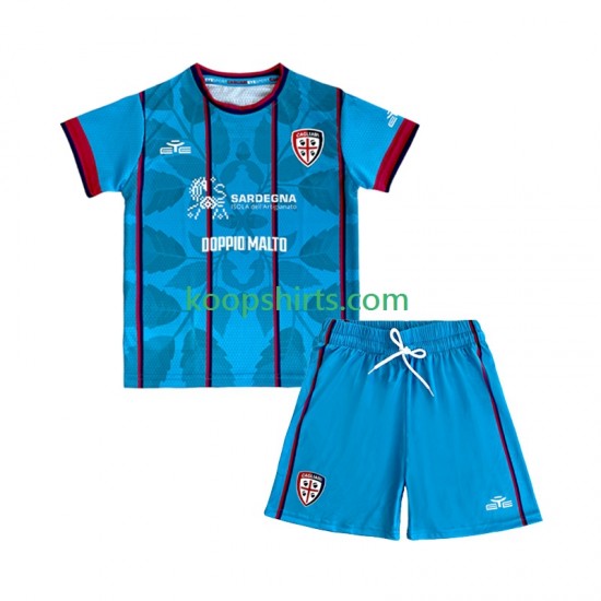 Cagliari Derde Tenue Kinder Voetbalshirts 2025-2026 Korte Mouwen Cagliari Derde Tenue Kinder Voetbalshirts 2025-2026 Korte Mouwen