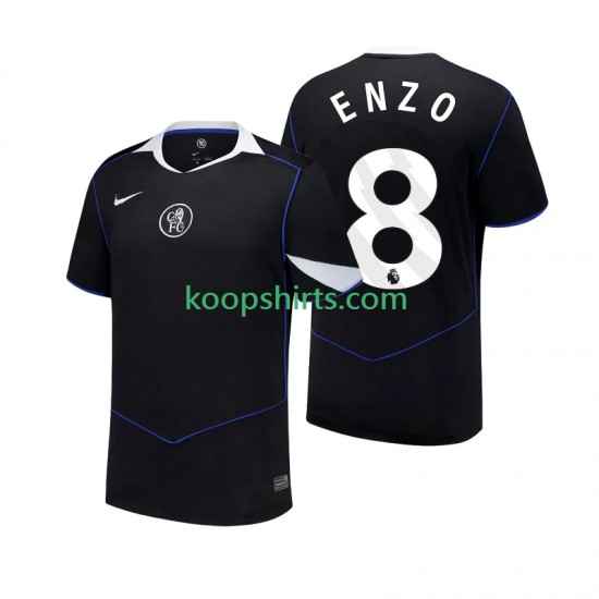 Chelsea Derde Tenue Heren Voetbalshirts Enzo Fernandez 8 2025-2026 Korte Mouwen Chelsea Derde Tenue Heren Voetbalshirts Enzo Fernandez 8 2025-2026 Korte Mouwen