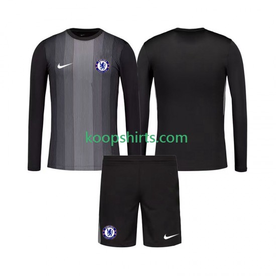 Chelsea Doelman Thuis Tenue Kinder Voetbalshirts 2025-2026 Lange Mouwen Chelsea Doelman Thuis Tenue Kinder Voetbalshirts 2025-2026 Lange Mouwen