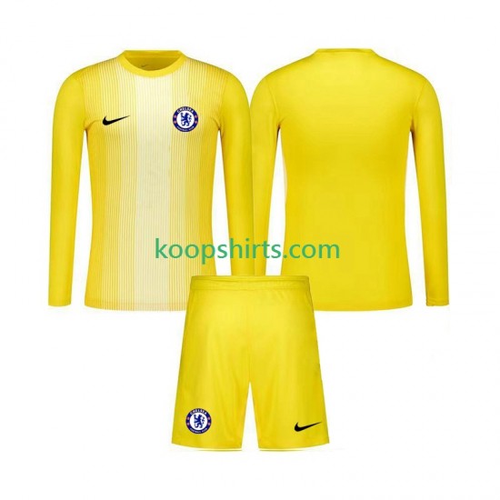 Chelsea Doelman Derde Tenue Kinder Voetbalshirts 2025-2026 Lange Mouwen Chelsea Doelman Derde Tenue Kinder Voetbalshirts 2025-2026 Lange Mouwen