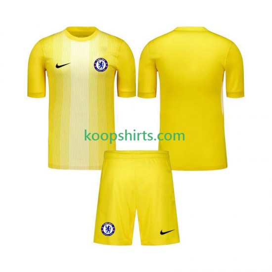 Chelsea Doelman Derde Tenue Kinder Voetbalshirts 2025-2026 Korte Mouwen Chelsea Doelman Derde Tenue Kinder Voetbalshirts 2025-2026 Korte Mouwen