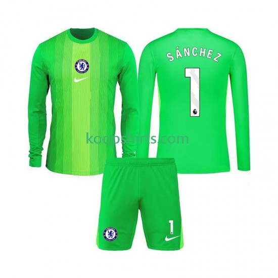 Chelsea Doelman Uit Tenue Kinder Voetbalshirts Robert Sanchez 1 2025-2026 Lange Mouwen Chelsea Doelman Uit Tenue Kinder Voetbalshirts Robert Sanchez 1 2025-2026 Lange Mouwen