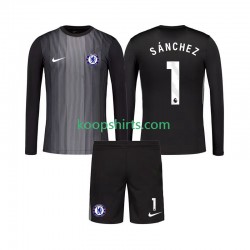 Chelsea Doelman Thuis Tenue Kinder Voetbalshirts Robert Sanchez 1 2025-2026 Lange Mouwen