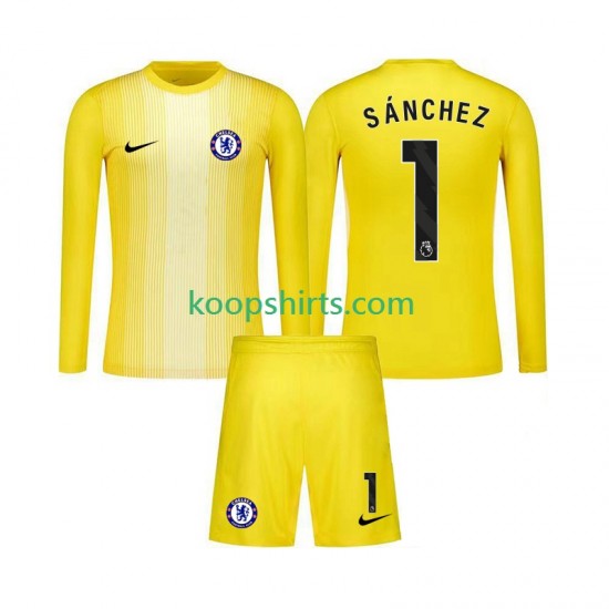 Chelsea Doelman Derde Tenue Kinder Voetbalshirts Robert Sanchez 1 2025-2026 Lange Mouwen Chelsea Doelman Derde Tenue Kinder Voetbalshirts Robert Sanchez 1 2025-2026 Lange Mouwen