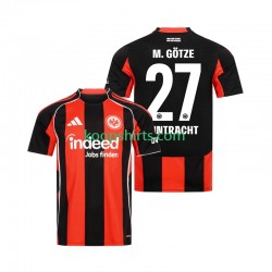 Eintracht Frankfurt Thuis Tenue Heren Voetbalshirts Mario Gotze 27 2025-2026 Korte Mouwen