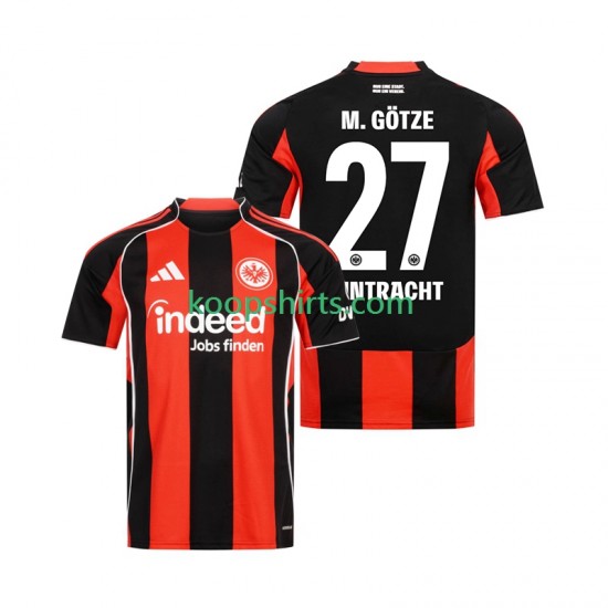 Eintracht Frankfurt Thuis Tenue Heren Voetbalshirts Mario Gotze 27 2025-2026 Korte Mouwen Eintracht Frankfurt Thuis Tenue Heren Voetbalshirts Mario Gotze 27 2025-2026 Korte Mouwen