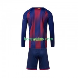 FC Barcelona Thuis Tenue Kinder Voetbalshirts 2025-2026 Lange Mouwen