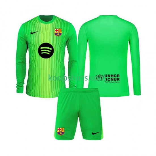FC Barcelona Doelman Thuis Tenue Kinder Voetbalshirts 2025-2026 Lange Mouwen FC Barcelona Doelman Thuis Tenue Kinder Voetbalshirts 2025-2026 Lange Mouwen