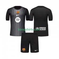FC Barcelona Doelman Derde Tenue Kinder Voetbalshirts 2025-2026 Korte Mouwen