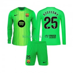 FC Barcelona Doelman Thuis Tenue Kinder Voetbalshirts Szczesny 25 2025-2026 Lange Mouwen