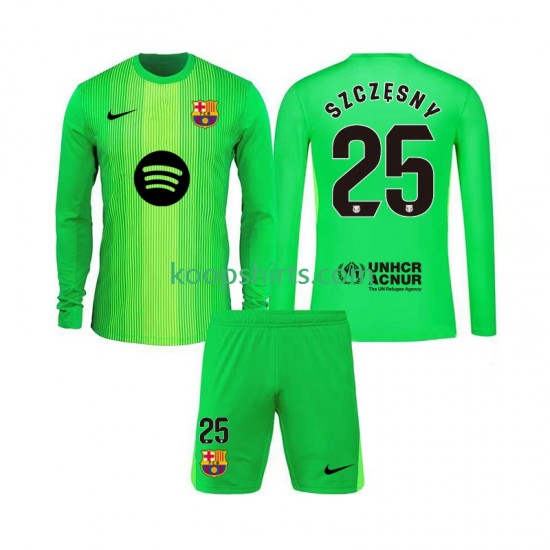 FC Barcelona Doelman Thuis Tenue Kinder Voetbalshirts Szczesny 25 2025-2026 Lange Mouwen FC Barcelona Doelman Thuis Tenue Kinder Voetbalshirts Szczesny 25 2025-2026 Lange Mouwen