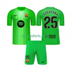 FC Barcelona Doelman Thuis Tenue Kinder Voetbalshirts Szczesny 25 2025-2026 Korte Mouwen