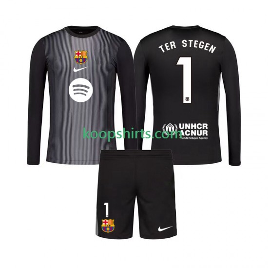 FC Barcelona Doelman Derde Tenue Kinder Voetbalshirts Ter Stegen 1 2025-2026 Lange Mouwen FC Barcelona Doelman Derde Tenue Kinder Voetbalshirts Ter Stegen 1 2025-2026 Lange Mouwen