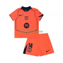 FC Barcelona Derde Tenue Kinder Voetbalshirts Marcus Rashford 14 UCL 2025-2026 Korte Mouwen