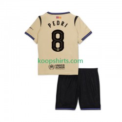 FC Barcelona Uit Tenue Kinder Voetbalshirts Pedri 8 UCL 2025-2026 Korte Mouwen