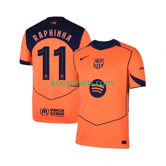 FC Barcelona Derde Tenue Heren Voetbalshirts Raphinha 11 Champions League 2025-2026 Korte Mouwen FC Barcelona Derde Tenue Heren Voetbalshirts Raphinha 11 Champions League 2025-2026 Korte Mouwen