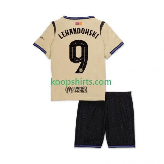 FC Barcelona Uit Tenue Kinder Voetbalshirts Robert Lewandowski 9 UCL 2025-2026 Korte Mouwen FC Barcelona Uit Tenue Kinder Voetbalshirts Robert Lewandowski 9 UCL 2025-2026 Korte Mouwen