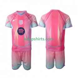 FC Barcelona Thuis Tenue Kinder Voetbalshirts Special 2025-2026 Korte Mouwen