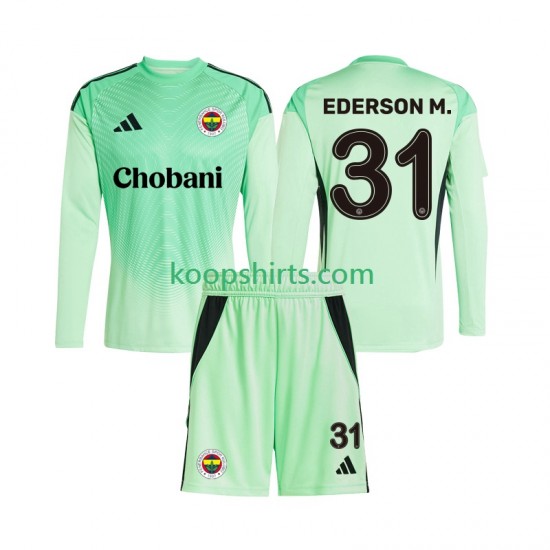 Doelman Uit Tenue Kinder Voetbalshirts Fenerbahce Ederson Moraes 31 2025-2026 Lange Mouwen Doelman Uit Tenue Kinder Voetbalshirts Fenerbahce Ederson Moraes 31 2025-2026 Lange Mouwen