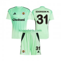 Doelman Uit Tenue Kinder Voetbalshirts Fenerbahce Ederson Moraes 31 2025-2026 Korte Mouwen